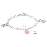 Armband Hart Zilver Wit