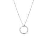 Collier Rondje 40 + 5 Cm Zilver Gerhodineerd