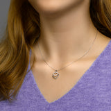 Hanger Hart Zirkonia Zilver Gerhodineerd