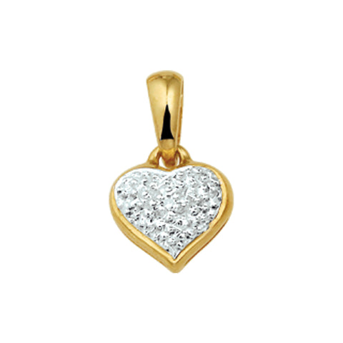 Hanger Hart Diamant 0.005ct H Vsi Goud (Geelgoud)