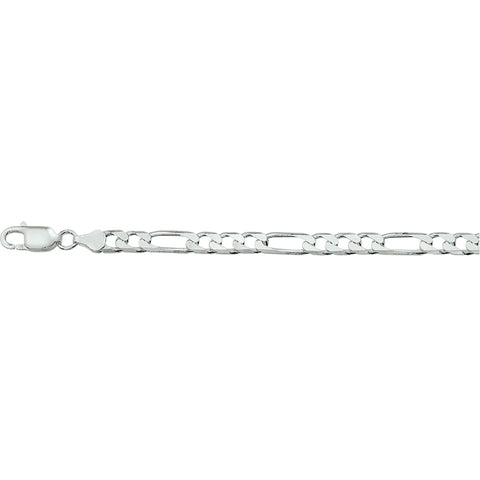 Herenarmband 6mm van 925 Zilver, Figaro schakel - Lengte 20cm