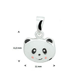 Hanger Panda 11 x 11.3 mm 925 Zilver