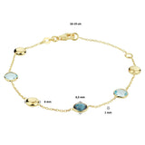 Armband Topaas 16   19 Cm Goud (Geelgoud)