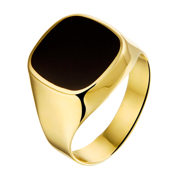 Zegelring Onyx 3.75ct Goud (Geelgoud)