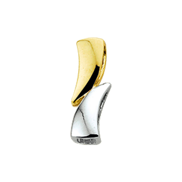 Hanger Goud (Bicolor Goud Geel/Wit)