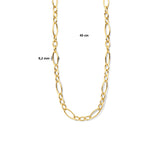 Damescollier Anker 9,2mm van 14 Karaat Geelgoud - Lengte 45cm