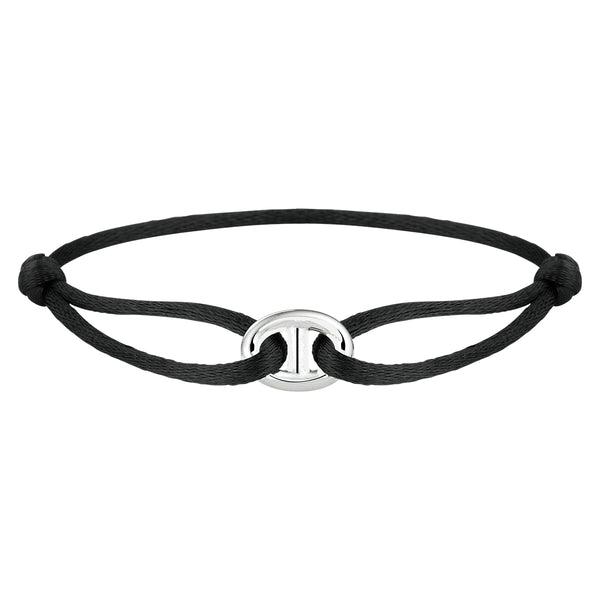 Damesarmband met Gerhodineerd Zilveren Element - Lengte 13+13cm