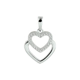 Hanger Hart Zirkonia Zilver Gerhodineerd