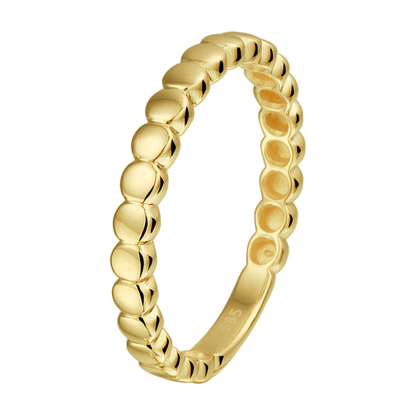 Aanschuifring Rondjes Goud (Geelgoud)
