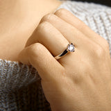 Ring Zirkonia Zilver Gerhodineerd