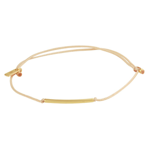 Damesarmband met 14 Karaat Geelgouden Element - lengte 13+6cm