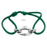 Damesarmband met Gerhodineerd Zilveren Element - Lengte 13+13cm