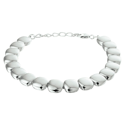 Armband 17,5 + 3 Cm Zilver Gerhodineerd
