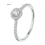 Ring Diamant 0.30ct H Si Goud (Witgoud)