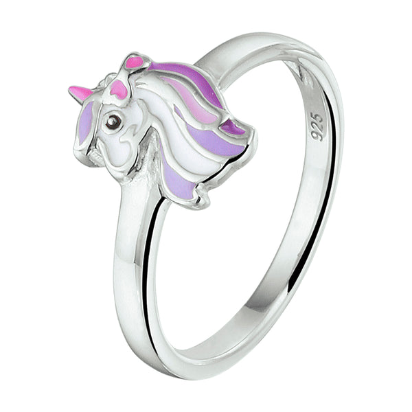 Ring Eenhoorn Zilver Gerhodineerd
