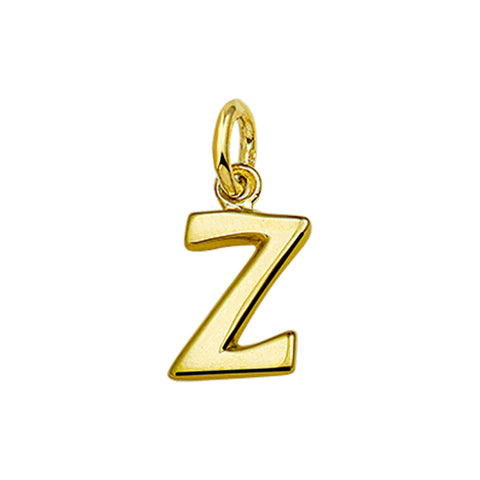 14 Karaat Geelgouden hanger - Letter Z - 7.5 x 13 mm