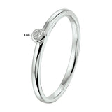 Ring Diamant 0.05ct H Si Goud (Witgoud)
