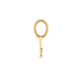 Letter J - Hanger van 14 Karaat Geelgoud - 3 x 9.5 mm