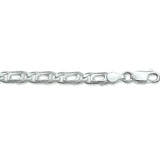 Herenarmband 5mm van 925 Zilver, Valkenoogschakel - Lengte 19cm