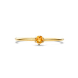 Ring Met Geboortesteen November Citrien 0.12ct Goud (Geelgoud)