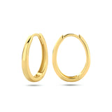 14 Karaat Geelgouden Klapoorringen - Hoogte 16.5mm