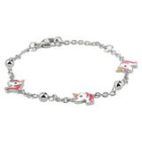 Armband Eenhoorn 11   13 Cm Zilver Gerhodineerd