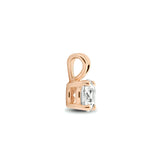 14 Karaat Roségouden Hanger met Zirkonia - Formaat 5x9mm