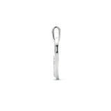 Hartvormige hanger 17 x 15 mm met Zirkonia van Gerhodineerd Zilver