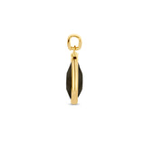 Hanger Druppelvorm 15 x 18 mm met Zwarte Onyx 2.10ct Goud (Geelgoud)