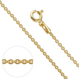 Gouden basis collier in div. lengtes - Anker 1,2 mm - 14Krt. Goud