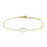 Armband Hart 17   18,5 Cm Goud (Geelgoud)