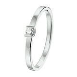 Ring Diamant 0.05ct H Si Goud (Witgoud Met Palladium)