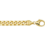 Herenarmband 6mm van 14 Karaat Geelgoud, Gourmet Schakel - Lengte 21cm