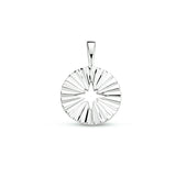 Ronde Hanger Gediamanteerd van Gerhodineerd Zilver - Diameter 12.5mm