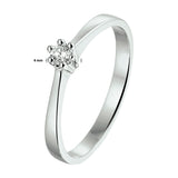 Ring Diamant 0.10ct H Si Goud (Witgoud Met Palladium)