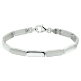 Damesarmband 5.2mm van Gerhodineerd Zilver, Platte schakel - Lengte 19cm