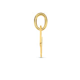 Letter N - Hanger van 14 Karaat Geelgoud - 6 x 6 mm