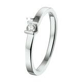 Ring Diamant 0.075ct H Si Goud (Witgoud Met Palladium)