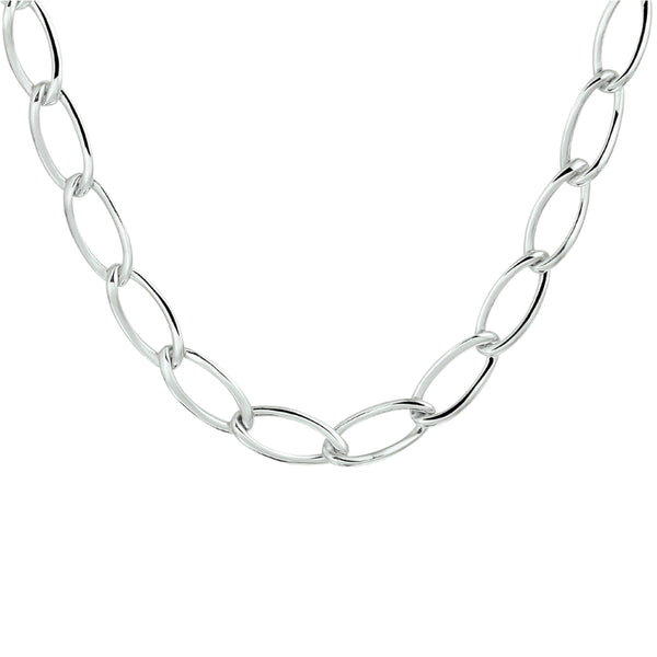 Collier 7,2 Mm 45 Cm Zilver Gerhodineerd