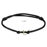 Damesarmband met 14 Karaat Gouden Element 4.5mm - Lengte 13+13cm