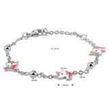 Armband Eenhoorn 11   13 Cm Zilver Gerhodineerd