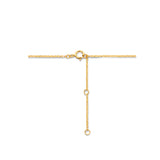 Geelgouden collier lengte 41cm+4 - Zoetwater Parel 5.5 mm- 14Krt. Goud