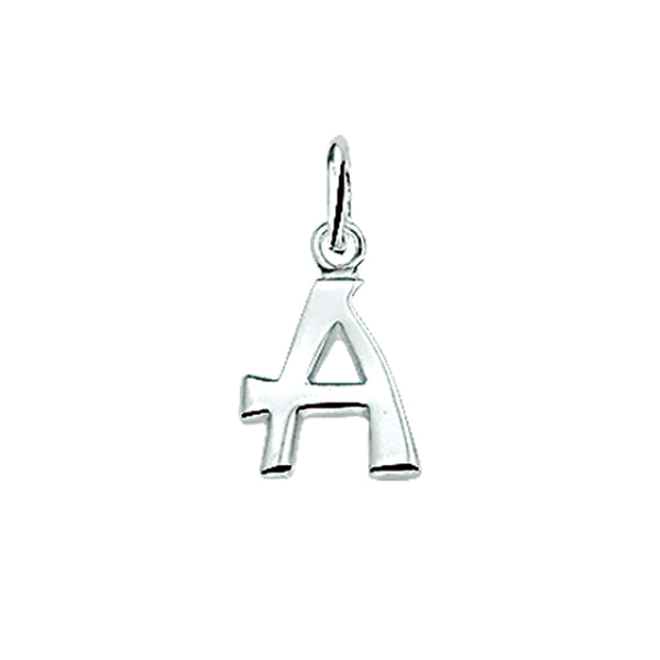 925 Zilveren letter hanger - Letter A - 8.5 x 13 mm