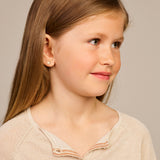 14 Karaat Geelgouden kinderoorknoppen Vlinder - Formaat 5 x 3.8 mm