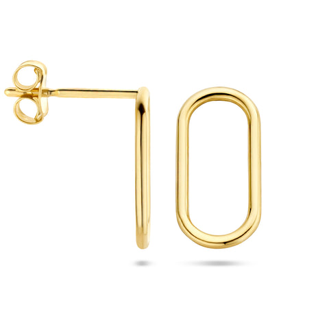 Oorknoppen Paperclip Goud (Geelgoud)