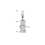 Hanger Diamant 0.10ct H Si Goud (Witgoud)