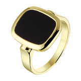 Zegelring Massief Onyx 3.50ct Goud (Geelgoud)