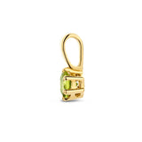 14 Karaat Geelgouden hanger met Geboortesteen Augustus | Peridot |  Formaat 4.2 x 9mm