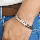 Herenarmband 11 mm van Edelstaal - Lengte 21cm