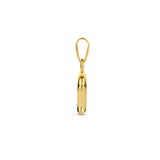Hartvormige hanger 10 x 10 mm van 14 Karaat Geelgoud